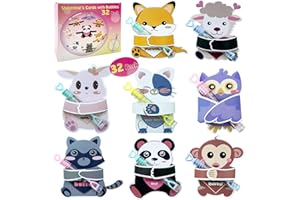 ANYIDEA Valentines Day Cards for Kids Gifts - 32 Bubble Wands 32 Valentines Cards 80 Sticker Dots, Valentine's Day Party Favors, Animal Kids Vday Cards for School Valentines Classroom Exchange