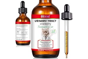 JOLLIFISH Urinary Tract for Cats, Natural Cat Urinary Tract Drops - Supports Bladder, Kidney Stone & Dog UTI Relief, Cranberry Kidney Bladder Drops, Herbal Supplement for Cats, Chicken Flavor - 60 ml / 2.02oz