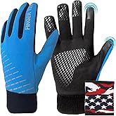 FINGER TEN Kids Winter Gloves Warm Waterproof with Free Neck Warmer Boys Girls Touchscreen for Cold Weather Outdoor Sports