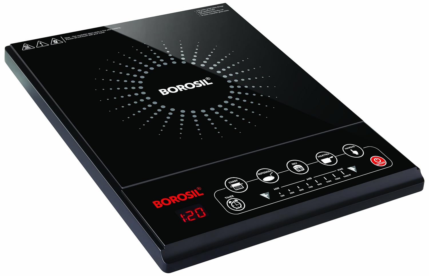 Buy Borosil Smart Kook Pc23 Induction Cooktop Black Online At