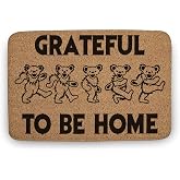 POMOTER New Grateful to Be Home Welcome Mat,Funny Doormat, Home Decor,Indoor Outdoor 23.6x15.7 Inch