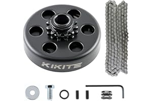 KIKITE Go Kart Clutch 3/4" Bore 12 Tooth,Centrifugal Clutch 12T with #35 Chain for Go Karts Minibike Compatible with Honda Kart Engines，Predator 212 Centrifugal Clutch