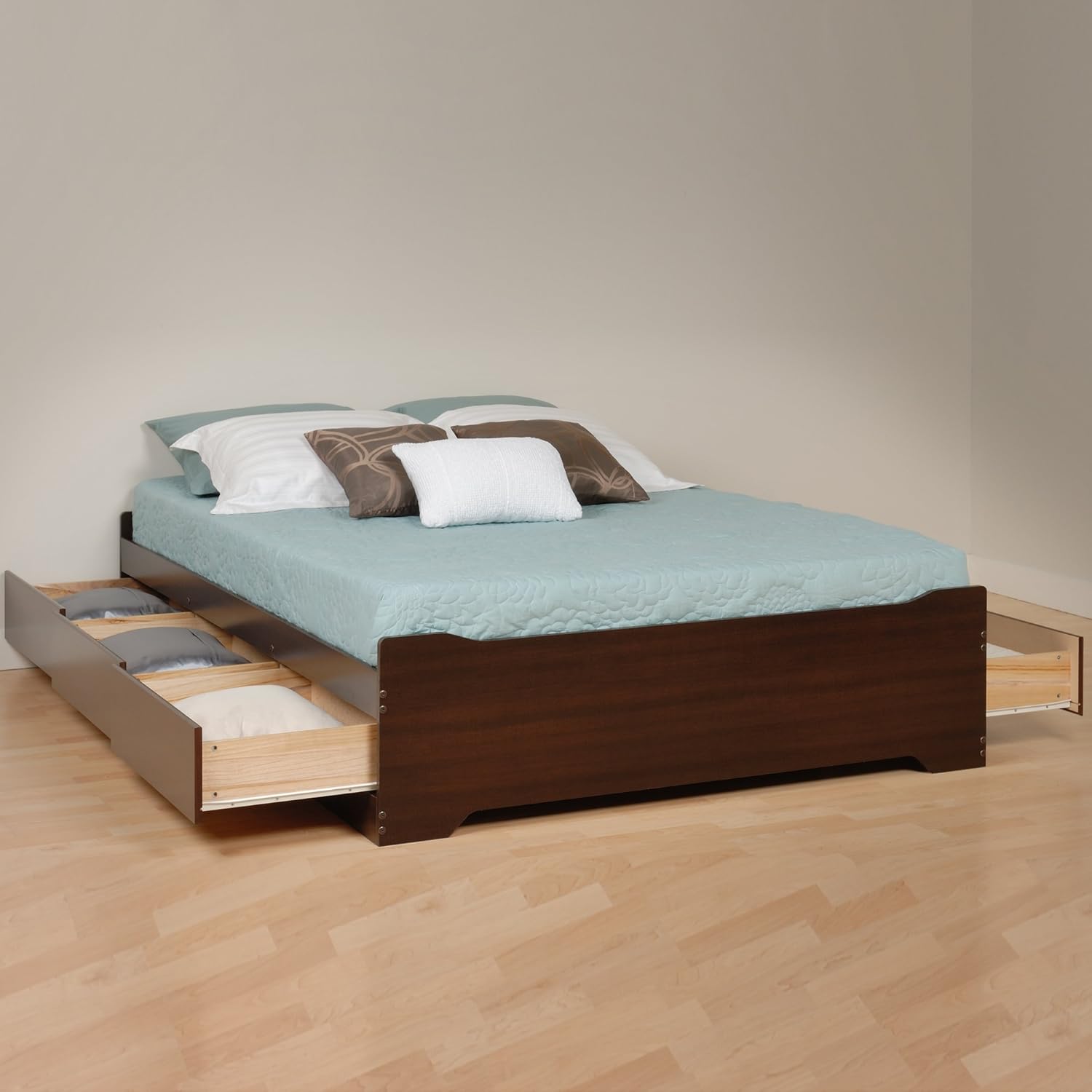 Prepac K Mates Platform Storage Bed With 3 Drawers Twin Xl Black Beds Frames Bases Home Kitchen Brilliantpala Org