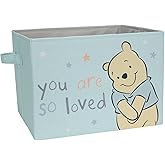 Lambs & Ivy Disney Baby Winnie the Pooh Blue Foldable Storage Basket/Container