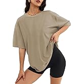 T-shirt Oversize ATHMILE Estate 2024 – Girocollo, Maniche Corte, Mix Poliestere/rayon/elastan – Rosa Chiaro, Taglia 3XL
