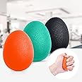 Peradix Hand Grip Strength Trainer, Stress Relief Ball for Adults and Kids, Wrist Rehab Therapy Hand Grip Equipment Ball Squishy Tools - Set of 3 Finger Resistance Exercise Squeezer