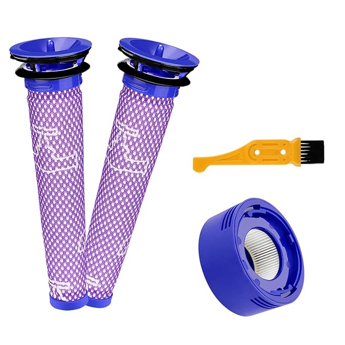 Energup 2pc DC62 V6 V7 V8 Ersetzt Filter und Vorfilter für Dyson V8 V7 Pre-Filter Vormotorfilter