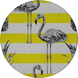 Alfombra de dormitorio acogedora Alfombras de flamenco de rayas frescas