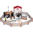28 Pcs Horse Stable Playset Toys Girls Toddlers Pretend Play Farm Animal Toy Kids Diy Painting Horses Birthday Gift For 3 4 5 6 7 8 Years Old - View #3