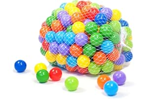 KIDDZERY Ball Pit Balls for Baby, Plastic Play Balls Crush Proof BPA Free Phthalate Free – Bright Vibrant Colors for Baby Kid and Toddlers, for Ball Pit, Play Tent, Kiddie Pool, Bounce House and Playpen