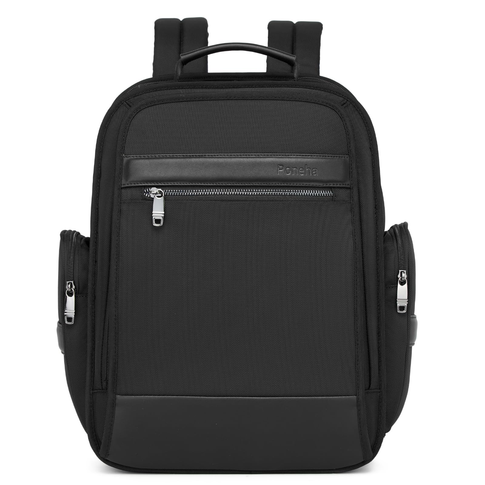 Photo 1 of Poneha Business laptop backpack for men with USB charging port,TSA-Friendly Anti-Theft Laptop Bag (Fits 14” Laptop)