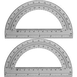 EBOOT Plastic Protractor Math Protractors 180