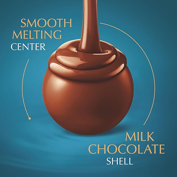 LINDT LINDOR SEA SALT MILK CHOCOLATE TRUFFLES, MILK CHOCOLATE CANDY WITH SMOOTH, MELTING TRUFFLE CENTER, GREAT FOR GIFT GIVING, 25.4 OZ, 60 COUNT BOX