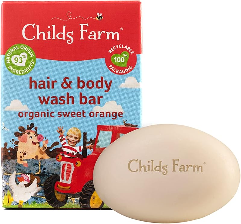 Childs Farm Kids Hair & Body Wash Bar 60g Organic Sweet Orange