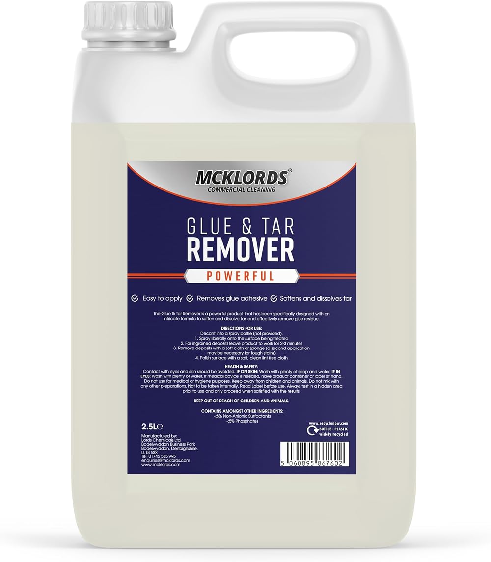 McK LORDS Commercial Glue Adhesive Tar Remover Max Strength 2.5 Litre