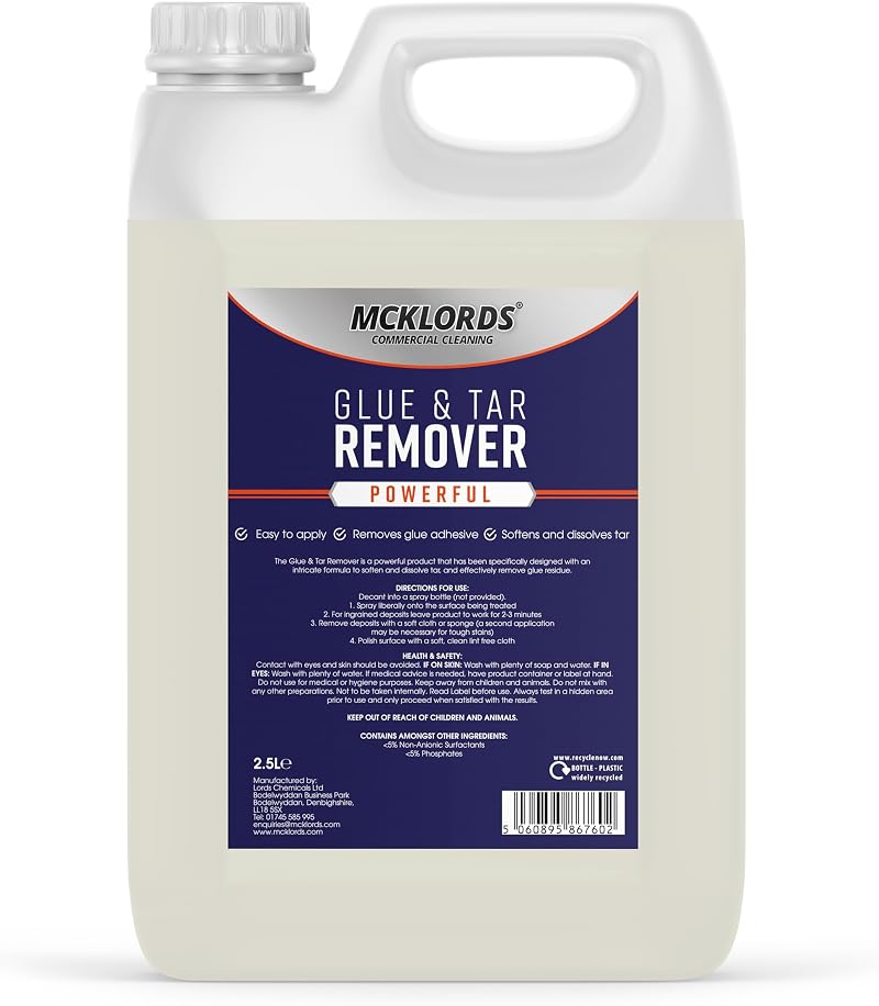 McK LORDS Commercial Glue Adhesive Tar Remover Max Strength 2.5 Litre