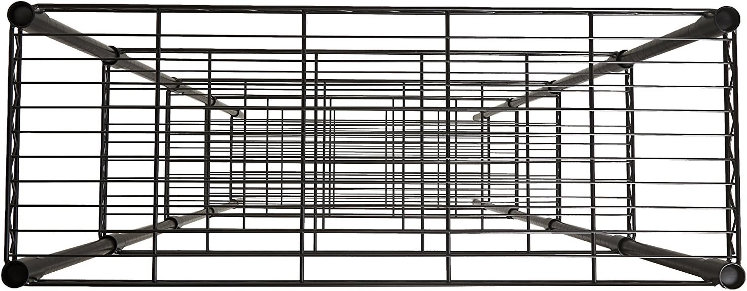 Basics 5-Shelf Adjustable, Heavy Duty Storage Shelving Unit (350 lbs loading capacity per shelf), Steel Organizer Wire Rack, Black,(36L x 14W x 72H): Home & Kitchen
