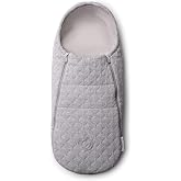 Bugaboo Newborn Inlay - Footmuff Suitable from Birth up to 6 Months - Light Grey Melange