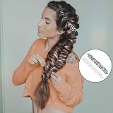 Rowwait 2Pcs French Hair Braiding Tool DIY Hair Styling Clip Fishbone Black view 4