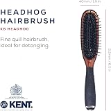 KENT Head Hog Hair Brush Gentle Detangling Fine Quill All Hair Types Rubber Grip view 2