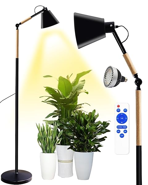 ARIKASHIN STANDING PLANT GROW LIGHT, LED GROWING LIGHT FULL SPECTRUM FOR INDOOR PLANTS，4/8/12H TIMER, FLOW GROW LIGHT FOR TALL LARGE INDOOR PLANTS