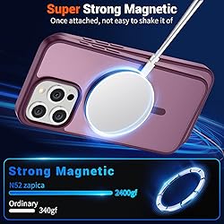 SUPFINE Magnetic for iPhone 15 Pro Max Case