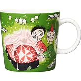 Arabia Moomin Mug 10oz Thingumy and Bob Green