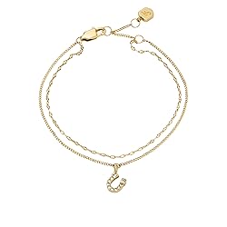 Fossil Women's Sutton Horseshoe Gold-Tone Stainless