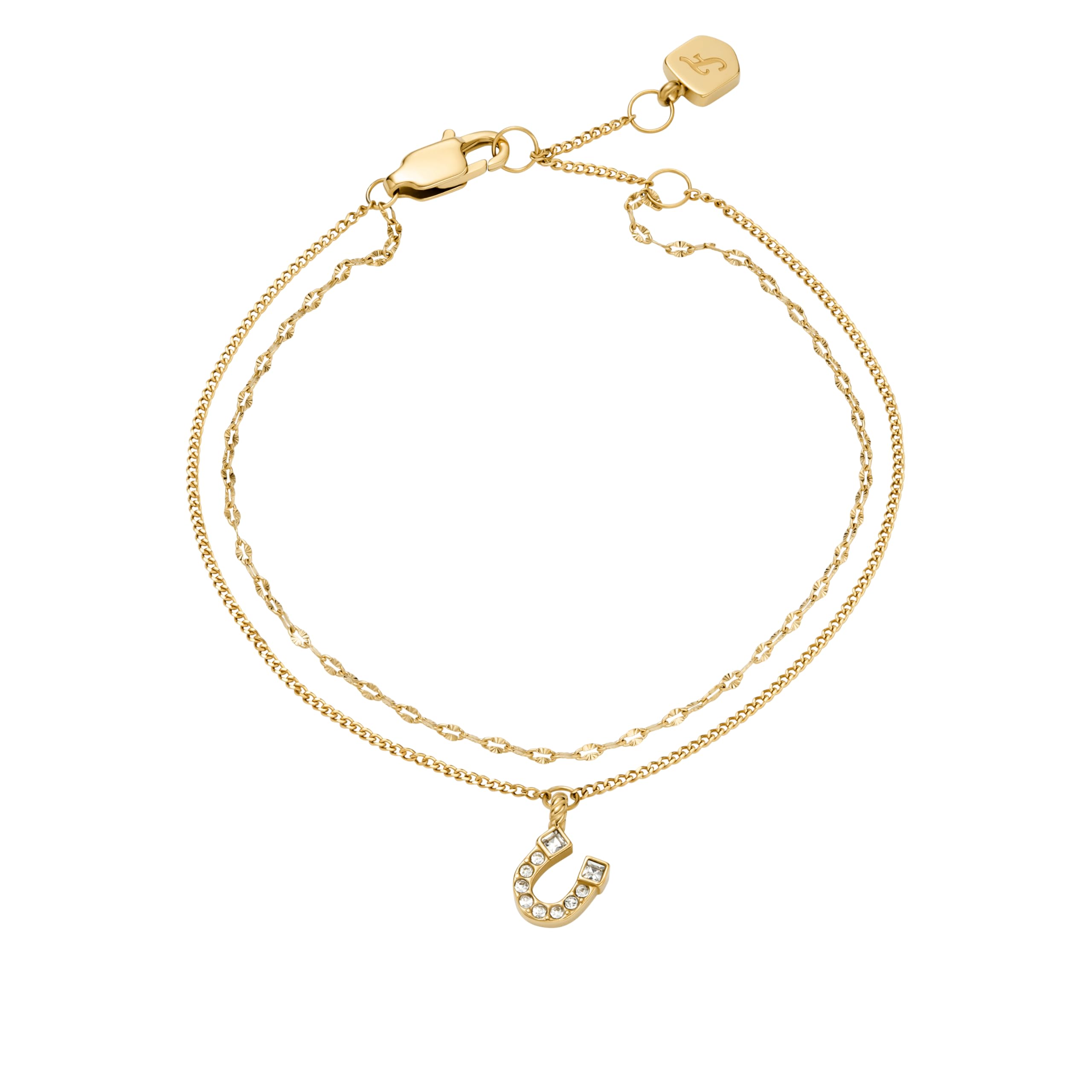 Fossil Women's Sutton Horseshoe Gold-Tone Stainless