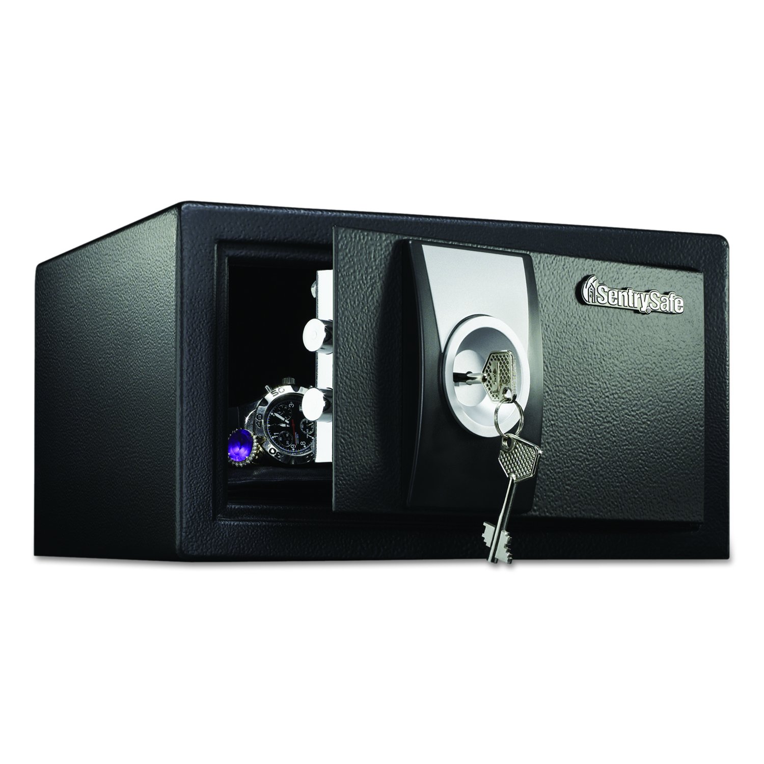 SentrySafe Security Safe, Medium Key Lock Safe, 0.31 Cubic Feet, X031