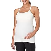 Hanes Womens Maternity Nursing Tank, Stretch & Recover Racerback Breastfeeding Tank Top with Clip-Down Straps