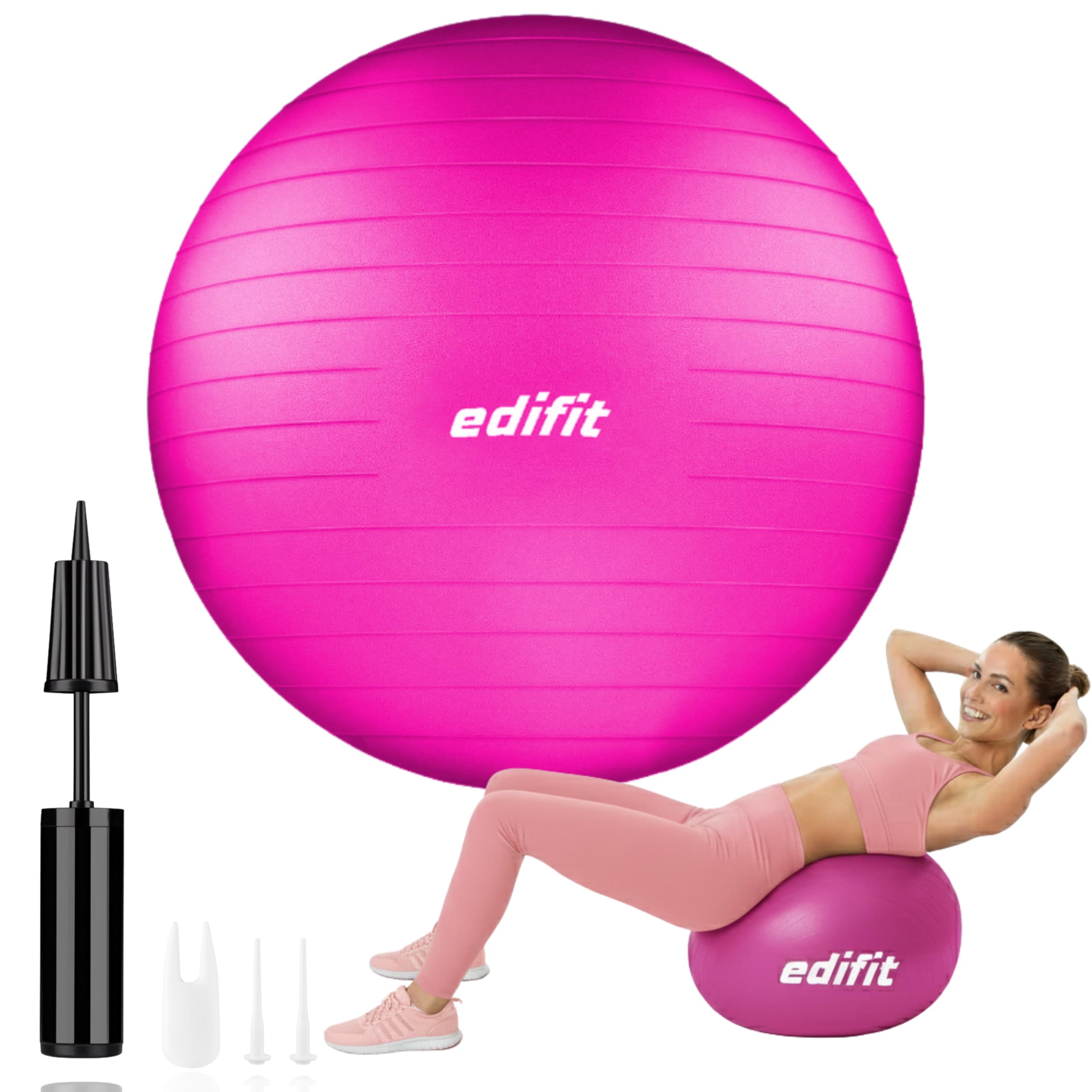 EDIFIT 0189-p-75, Pilates Ball, Pink