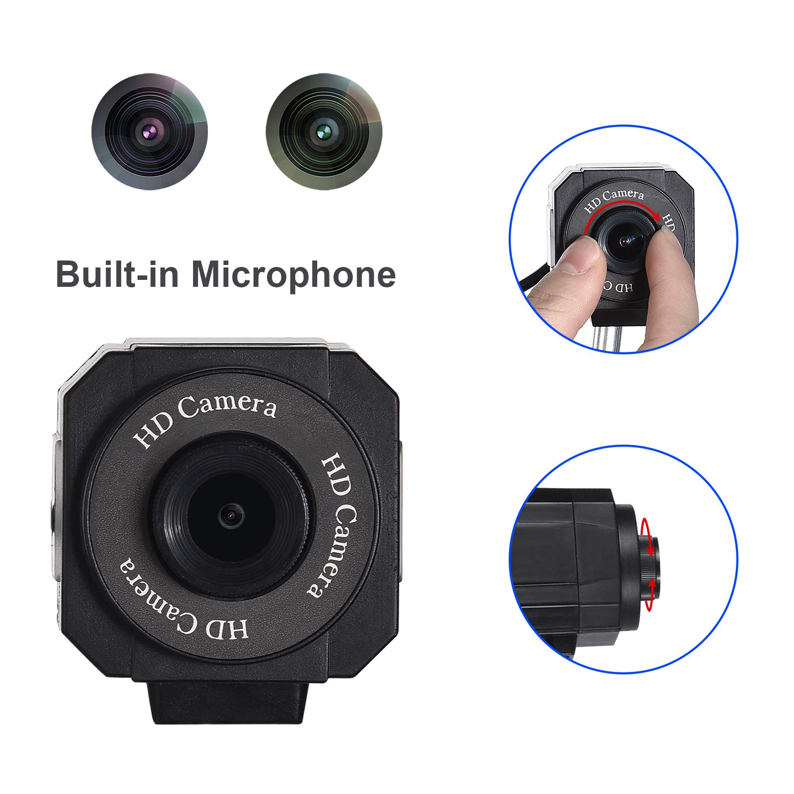 Document Camera for Teaching, USB Webcam for Distance Learning, Video Conferencing, Stop Motion, Time Lapse, Classroom Real-time,Overhead Video Recording, High Definition 1080P 1