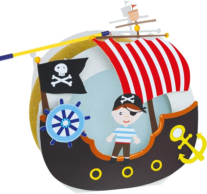Tib Heyne 13456 Bastelset Laterne Pirat Auf Schiff Mehrfarbig Einheitsgrosse Amazon De Spielzeug