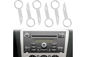 WADY 6PCS Car Radio Removal Tool Kit - Car Stereo Removal Tool, DIN Release Keys & Radio Extraction Pins, Car Accessories Sta
