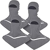 Seematn 4 Pcs Balaclava Sun Men Face Mask UV Protection with Reflective Strip for Construction Work Neck Covers Summer
