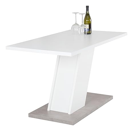 Reality Import Innsbruck 2 Esstisch Metall Weiß 140 x 80 x 75 cm