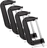 ASelected 4Pcs G Clamp 6 Inch Heavy Duty Cast Malleable Iron Clamps 150mm