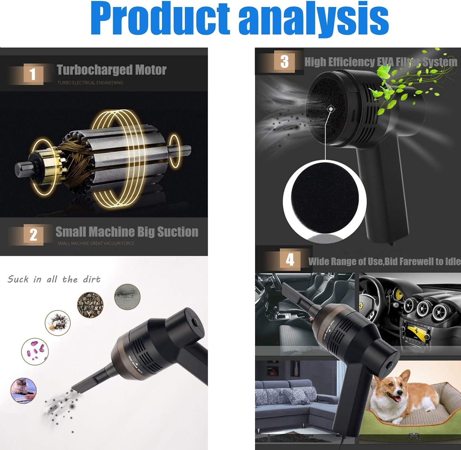 Sutinna USB Keyboard Vacuum Cleaner - Image 5