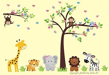 zoo animal wall art