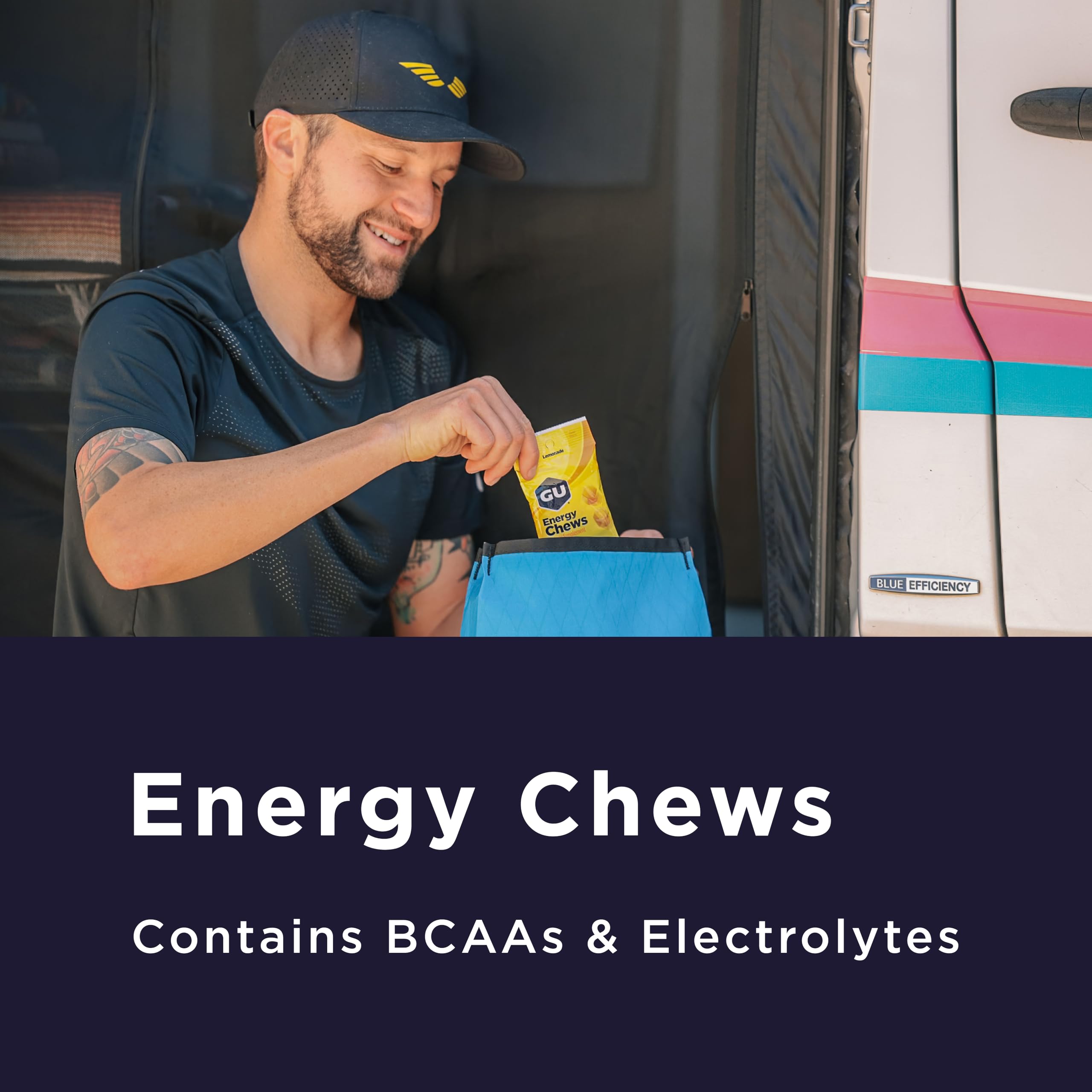 GU Energy Chews, Variety Pack Energy Gummies with Electrolytes, Vegan, Gluten-Free, Kosher, Caffeine/Caffeine-Free, and Dairy-Free On-The-Go Energy for Any Workout, 12 Bags (24 Servings Total)