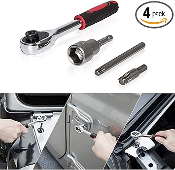 Amazon Com Hard Top And Door Removal Torx Set Tool Kit Replace 68361574ab 82214166ab For 2007 2019 Jeep Wrangler Jk Jl Rubicon Sahara Sports Automotive