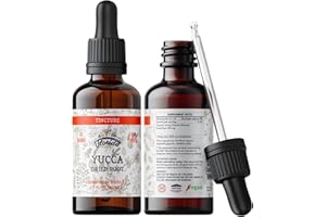 FLORIDA HERBS Yucca Tincture, Organic Yucca Extract (Yucca Glauca) Dried Root Herbal Supplement, Non-GMO in Cold-Pressed Organic Vegetable Glycerin, 700 mg, 2 oz (60 ml)