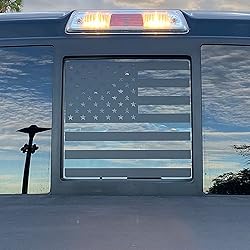 Zxiaochun Rear Middle Window American Flag Decal