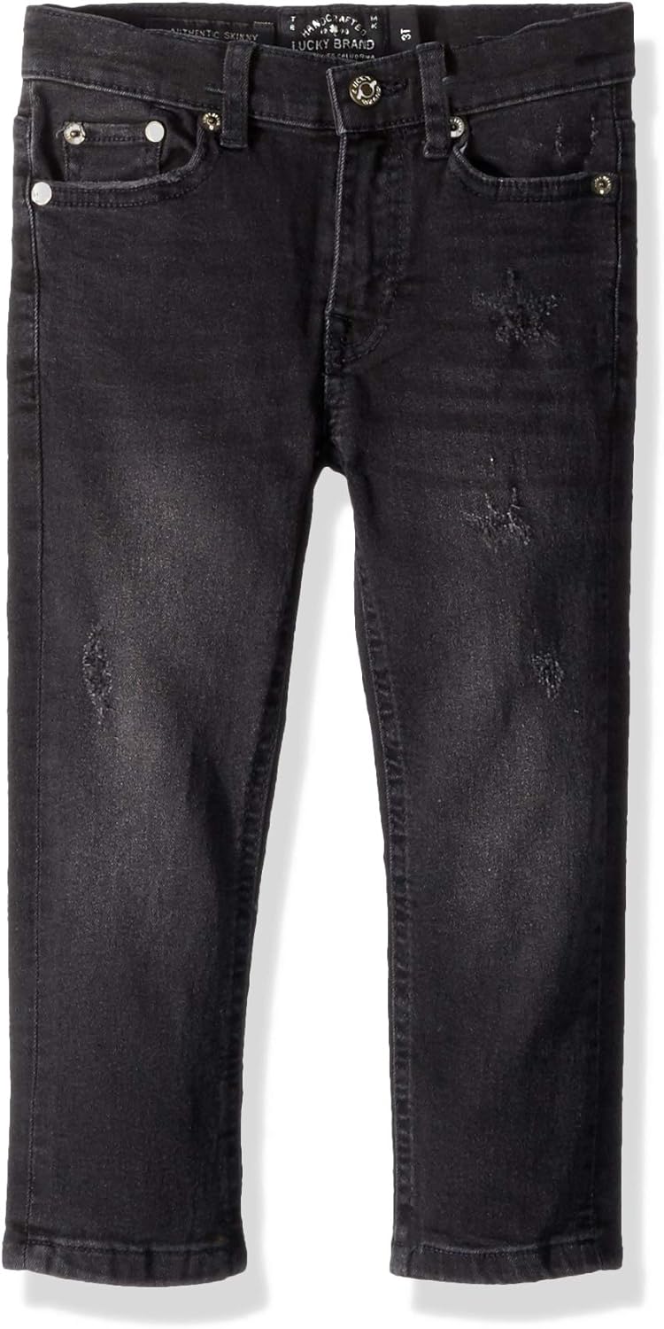 Lucky Brand Boys' 5-Pocket Skinny Fit Denim Jean: Clothing