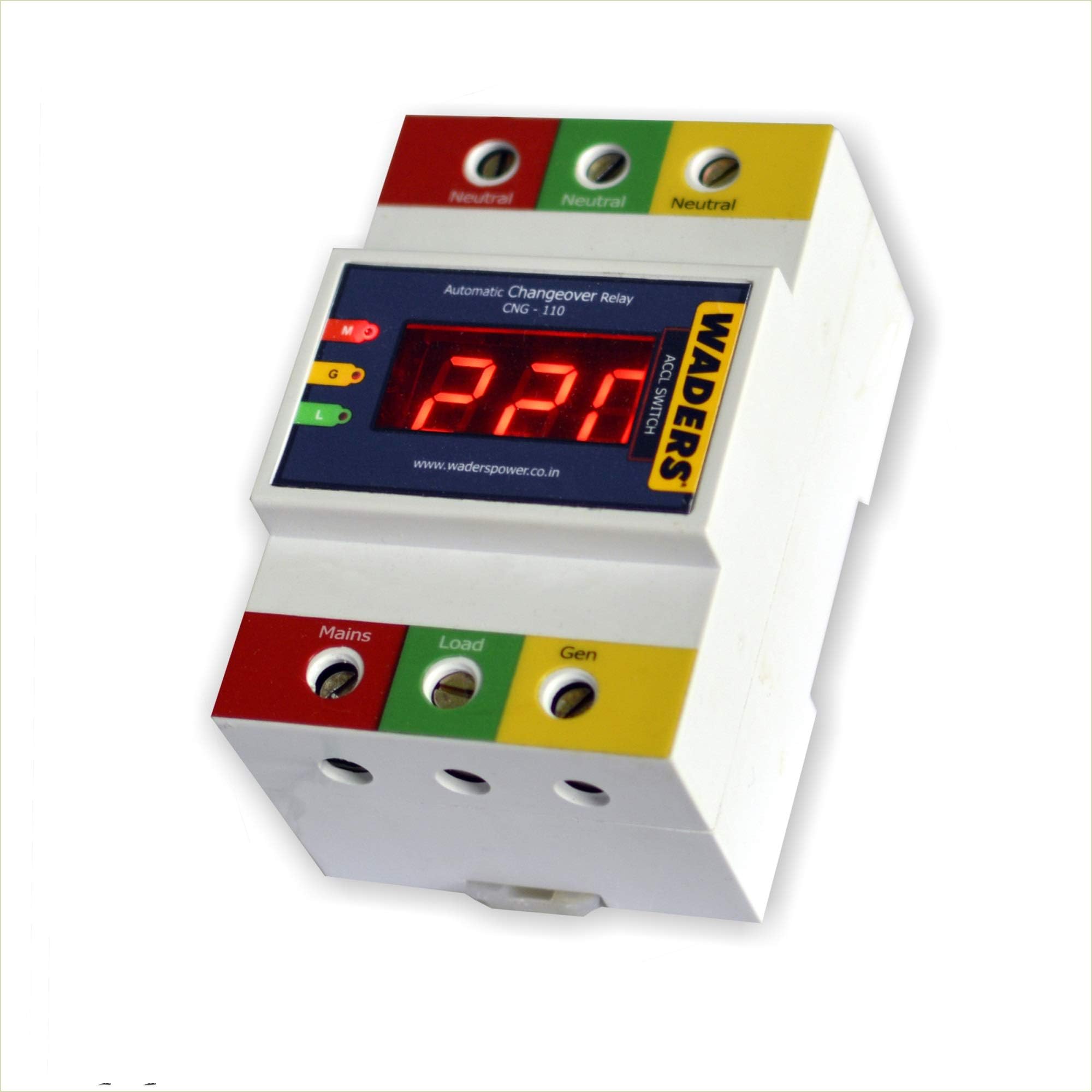 Waders Automatic Changeover For Generator, Solar Plant & Inverter Supply With Current Limiter Accl (15 A / 3000 W)