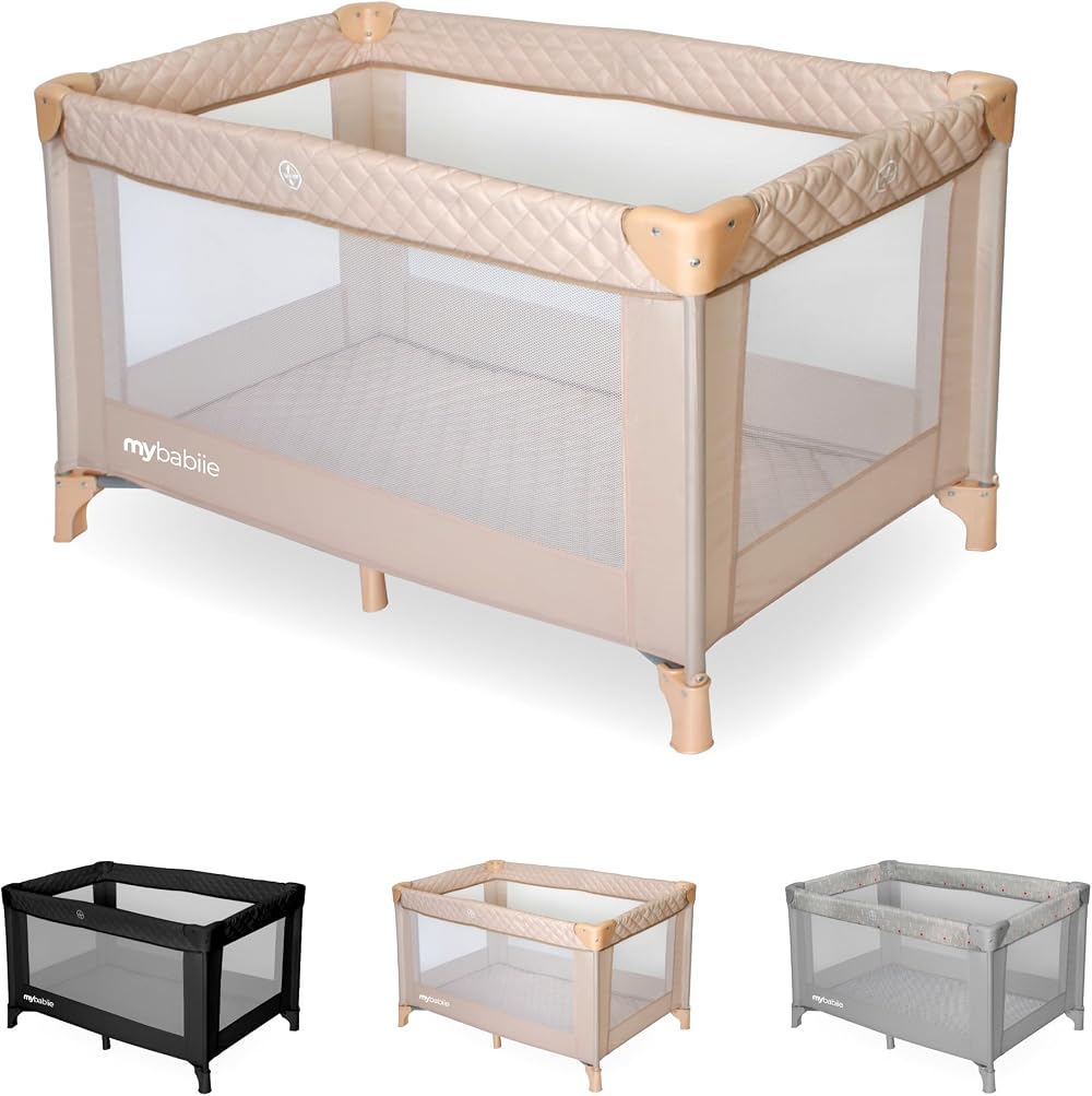 My Babiie Travel Cot Blush Pink Lightweight Foldable 0+ 15kg
