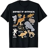 Animals of Australia Australian Animal Educational Gift T-Shirt
