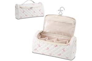 GISMTR Quilted Travel Case Compatible for Dyson Airwrap Multi-Styler All Models and Attachments, Cotton Portable Storage Bag with Hanging Hook for Hair Curler Accessories