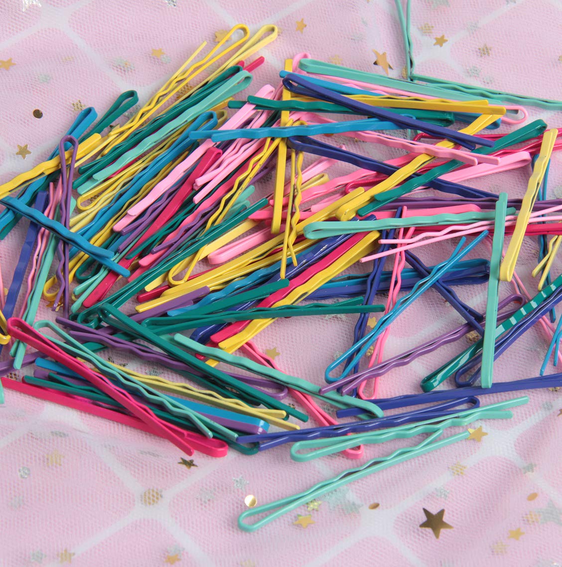 Hapy Shop 150 Pieces Color Bobby Hair Pins Hair Styling Clips with Storage Box for Women, Various Colors : Beauty